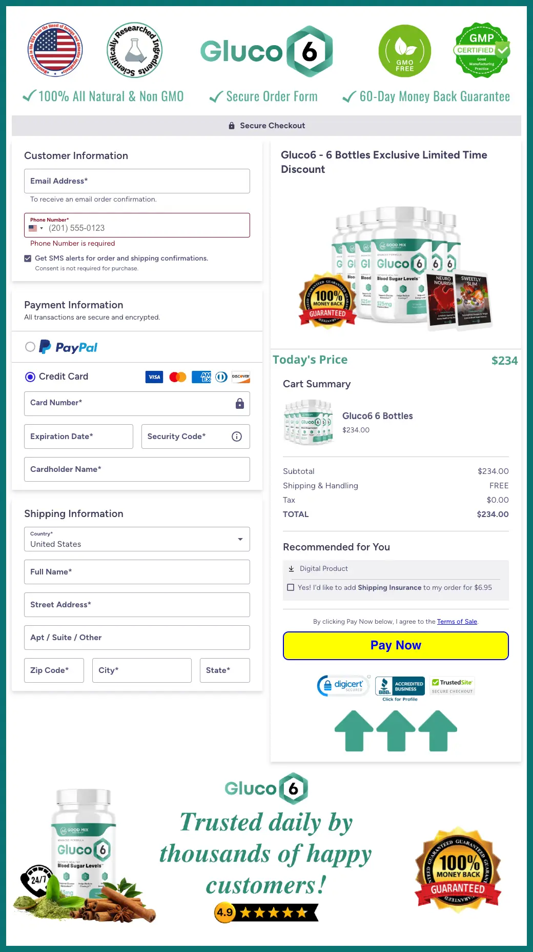 Act Quickly - Secure Your Gluco6 Now! Official Website Secure Order Page